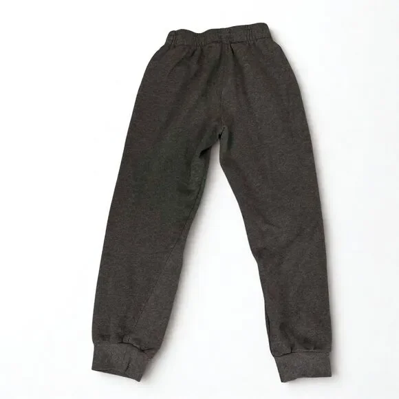 Champion Joggers Boys M Gray Fleece Sweatpants Cuffed Logo Athletic Casual Pants - Picture 2 of 7